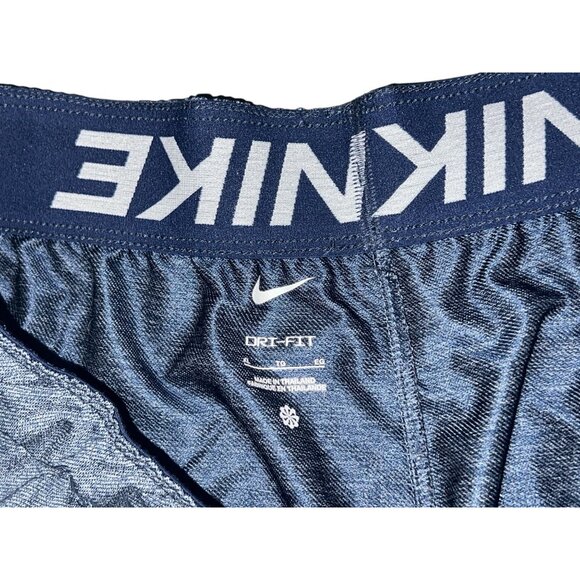 Nike Dri-Fit Navy Athletic Running Shorts Sz XL Womens Inner Lining & Drawstring - Picture 4 of 6